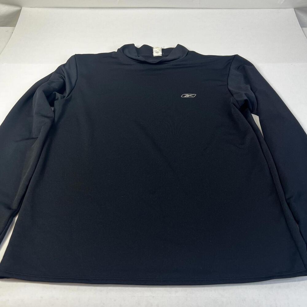 Rebook Men’s Performance Long Sleeve Black Pullover Size 2XL